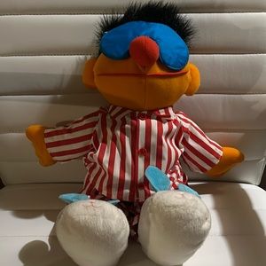 Vintage 1996 Talking Sleepy Time Ernie Plush Doll Bedtime Sesame Street